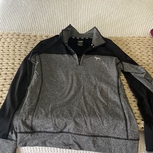 Pink quarter zip sweatshirt